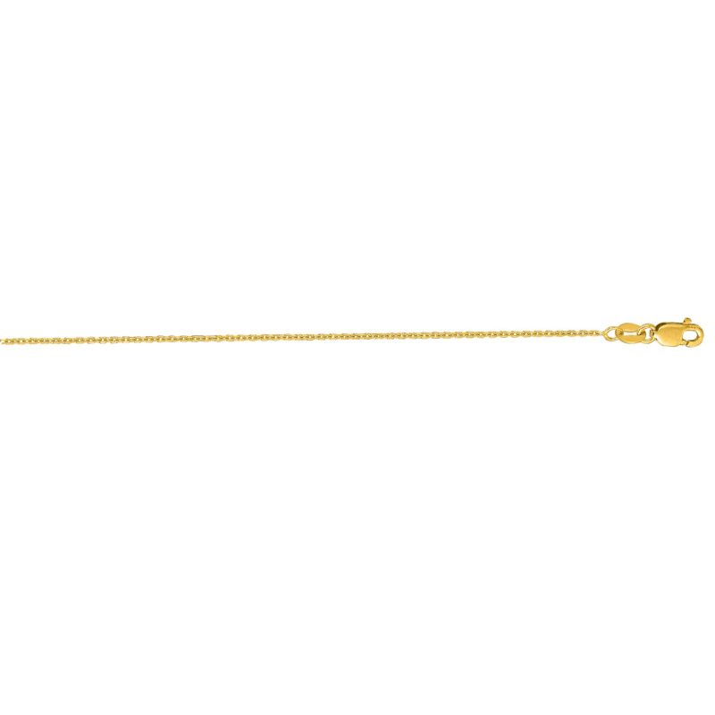 Diamond Cut Cable Chain With Lobster Clasp