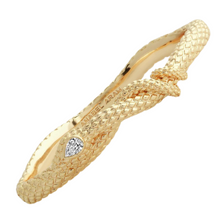 Load image into Gallery viewer, Anabel Aram Serpent Hinged Bangle
