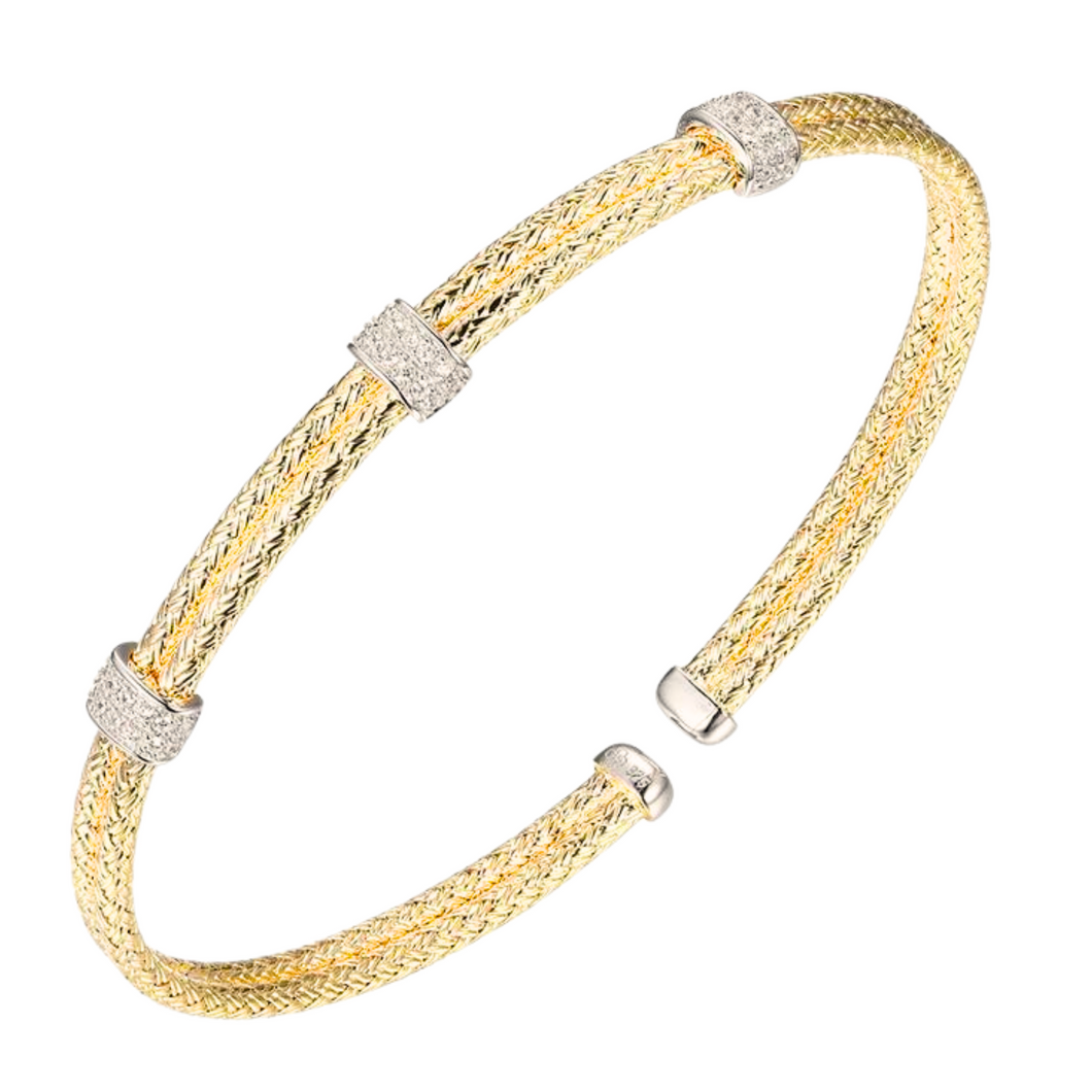 Charles Garnier Tutone Cz Cff Bracelet
