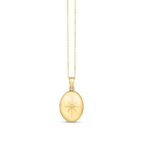 Locket Diamond Pendant Necklace