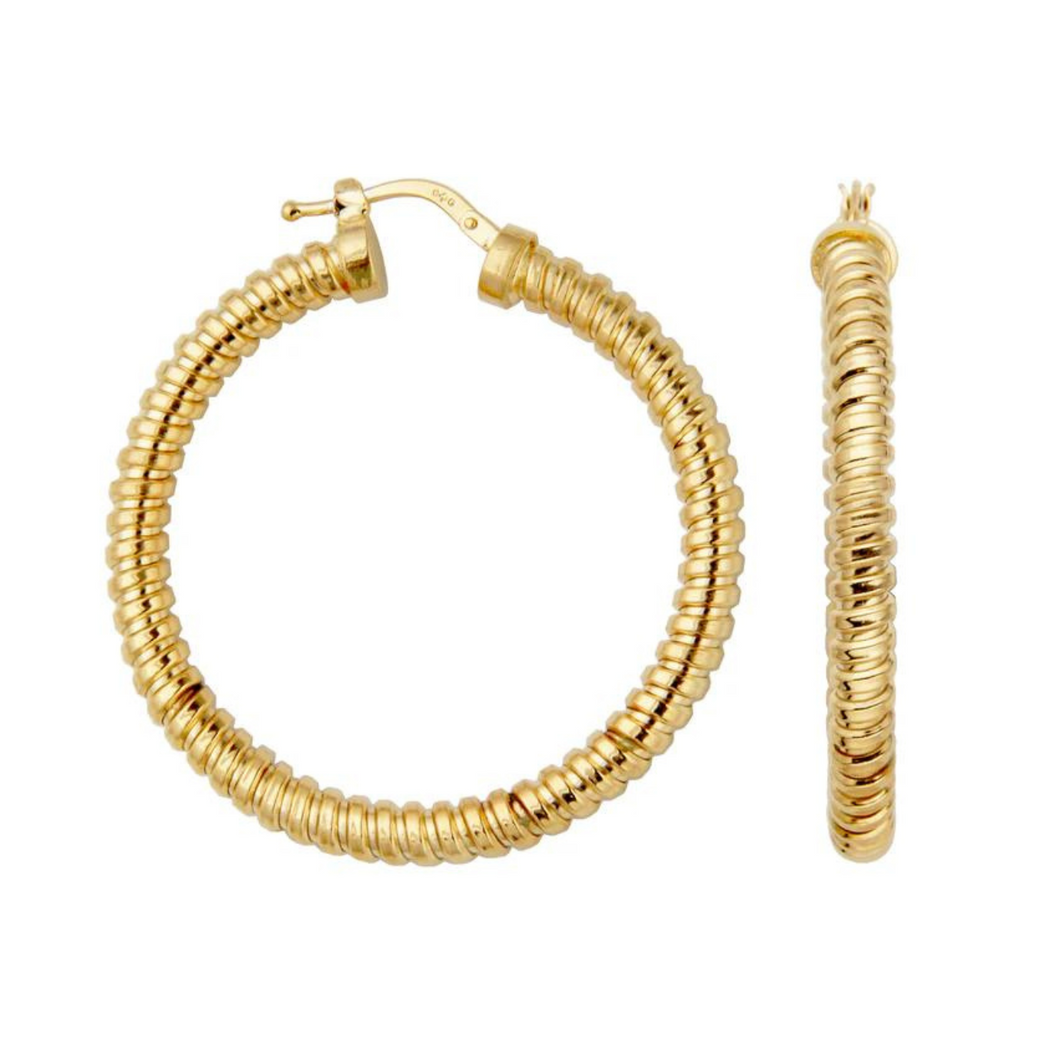 Charles Garnier Tutone Cz Hoop Earrings