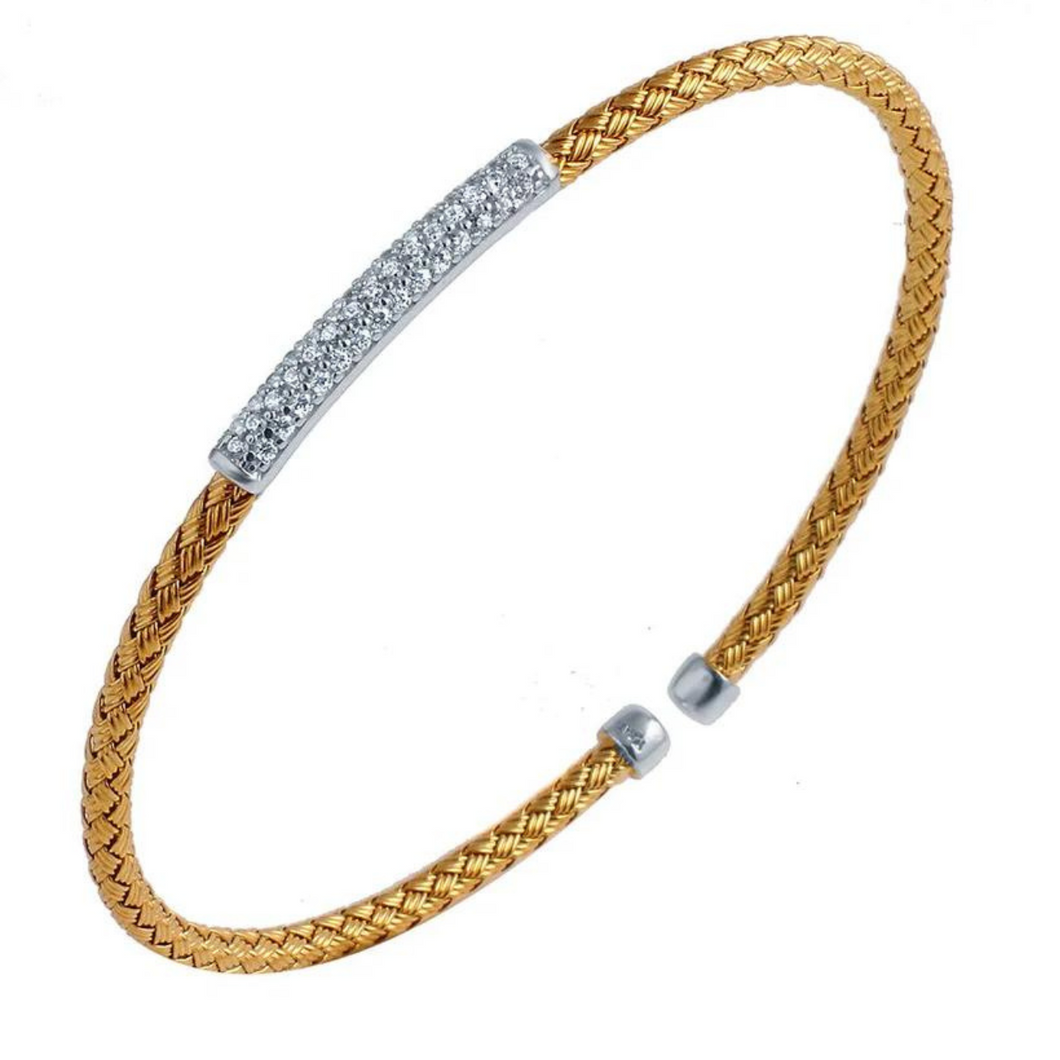 Charles Garnier Tutone Cz Cff Bracelet