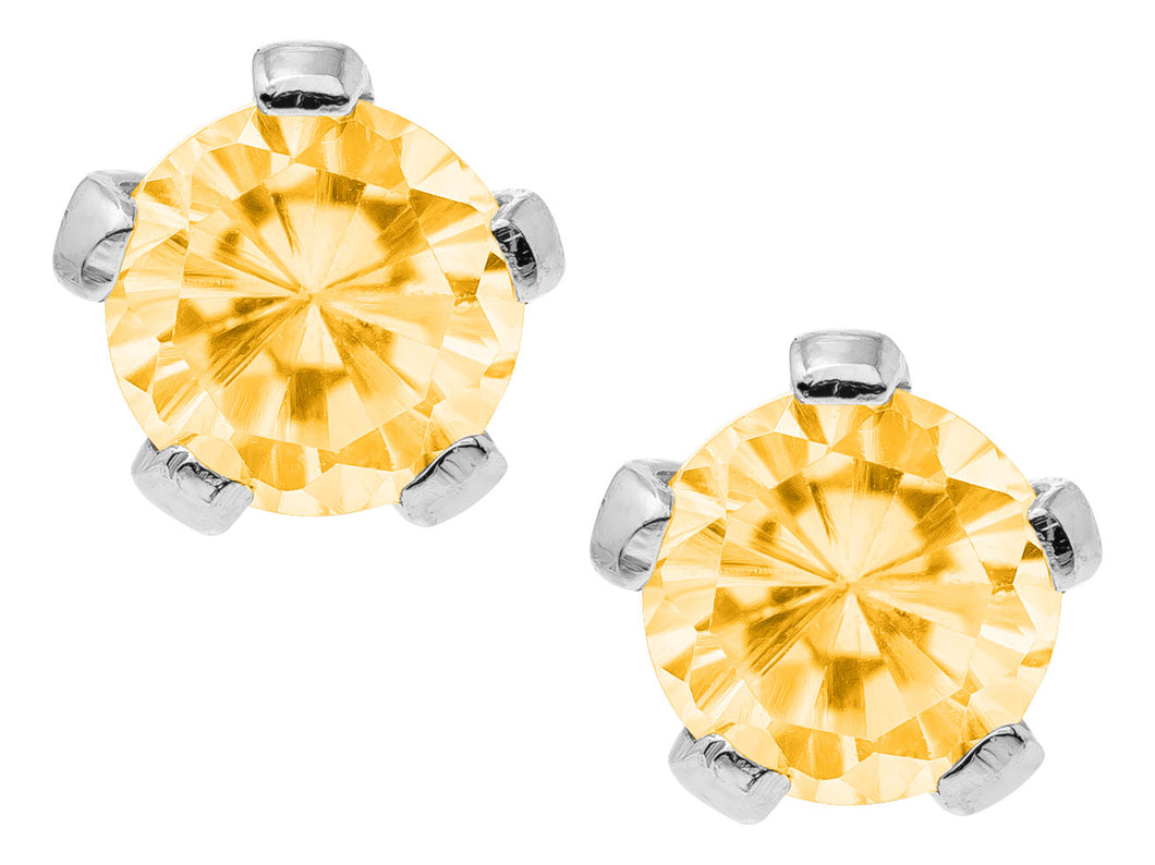 Sterling November Birthstone Earrings