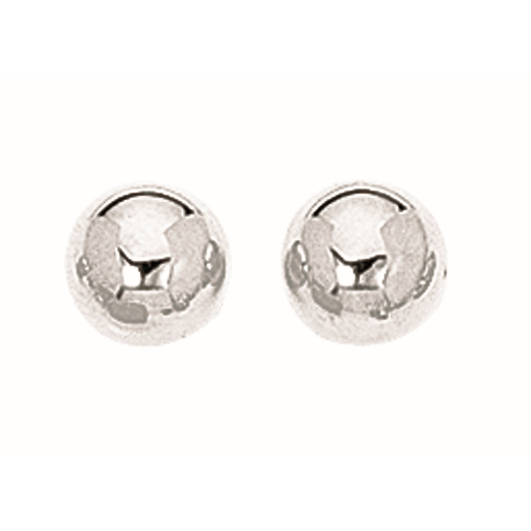 Sterling Polished 8mm Ball Post Earrings