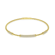 Load image into Gallery viewer, Diamond Pave Station Flex Bracelet
