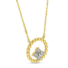 Load image into Gallery viewer, Diamond Cluster Bead Circle Necklace
