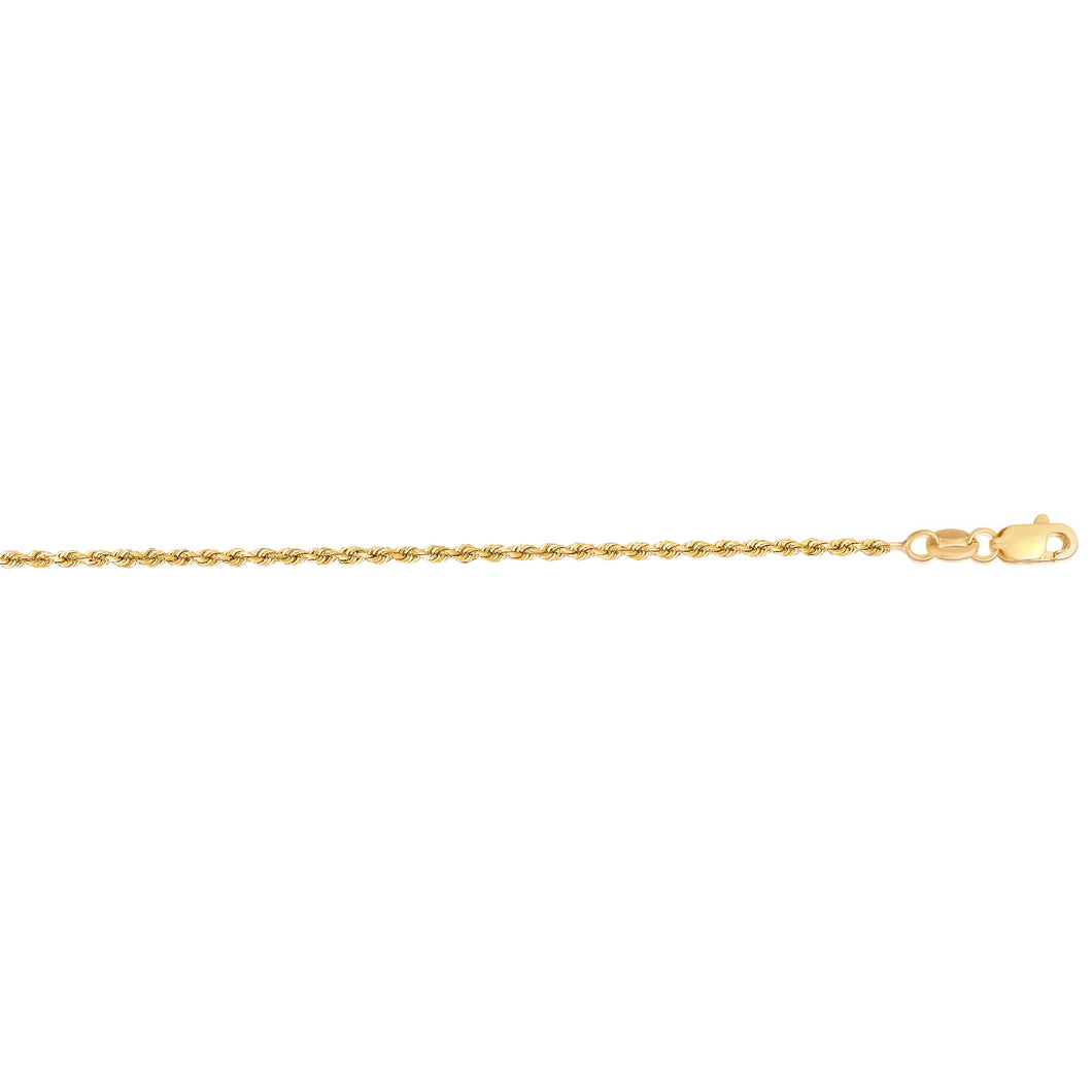 Diamond Cut Royal Rope Chain With Lobster Clasp
