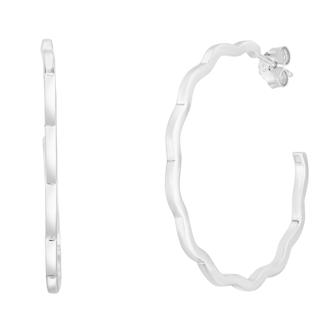 Sterling 40.5X38mm Hoops