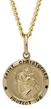 Load image into Gallery viewer, 14kgf St. Christopher Medal Necklace
