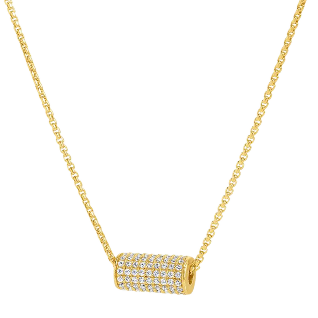 Dean Davidson Petit Pavé Mini Tube Necklace