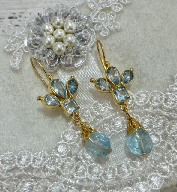 ANTONELLA AQUA EARRINGS