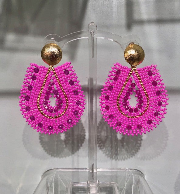 MARIANA HOT PINK EARRINGS