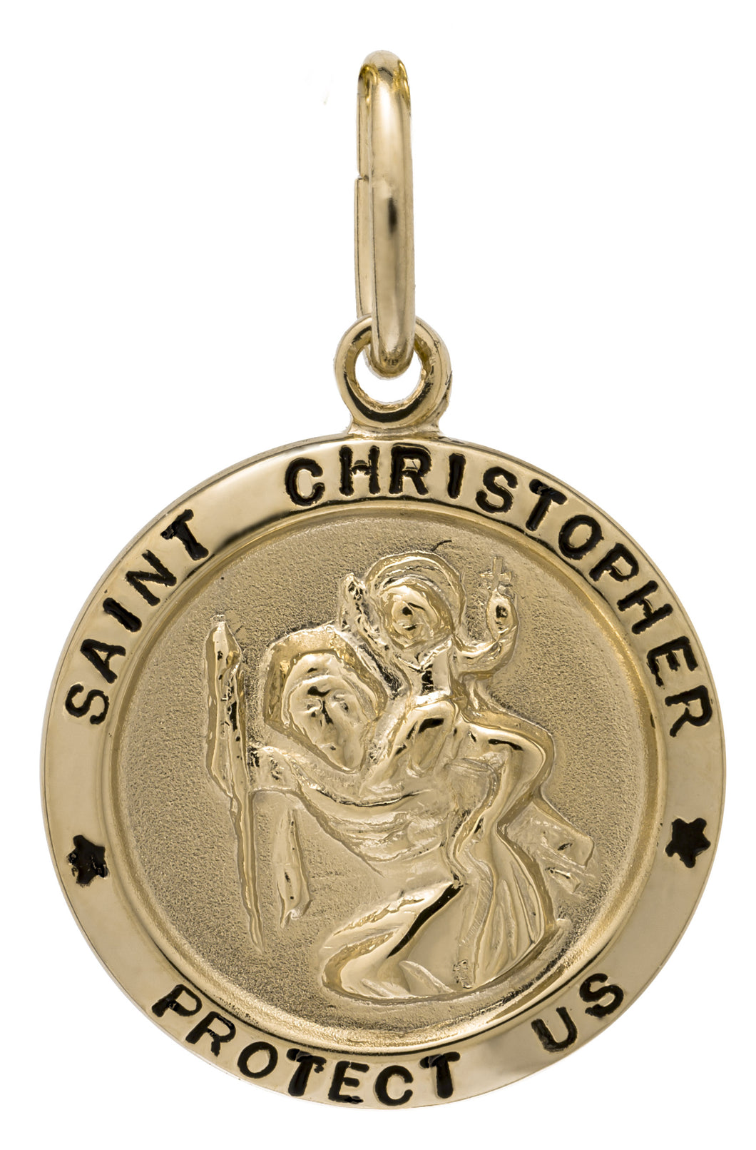 14kgf St. Christopher Medal Necklace